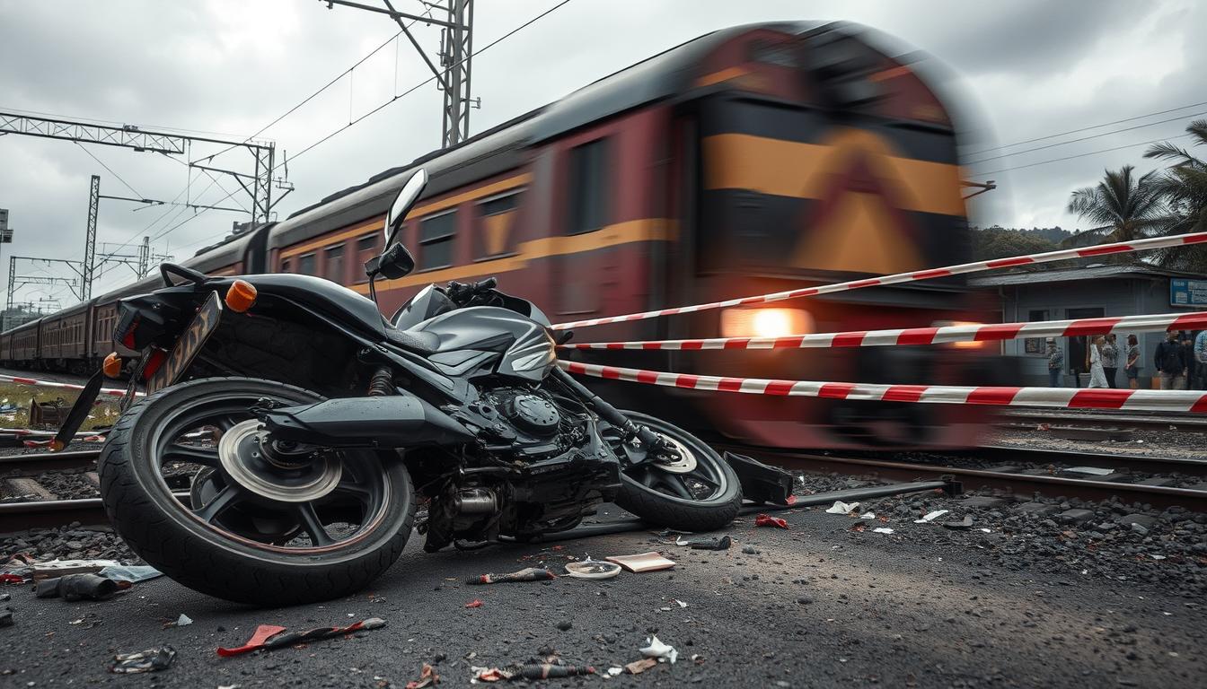 Pemotor Lansia Tewas Tertabrak Kereta Api di Bekasi, Korban Terseret 100 Meter
